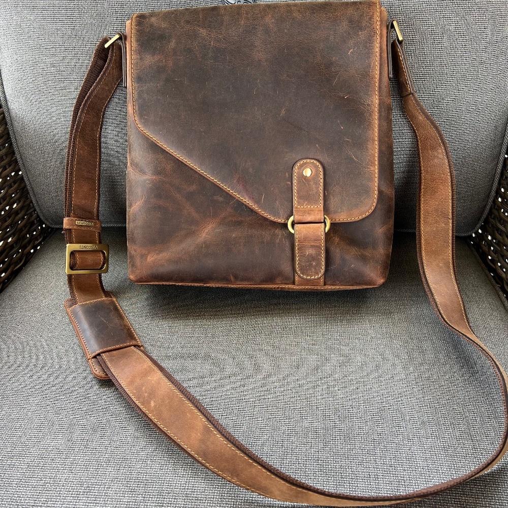 New Visconti Leather Crossbody Bag From Scotland
